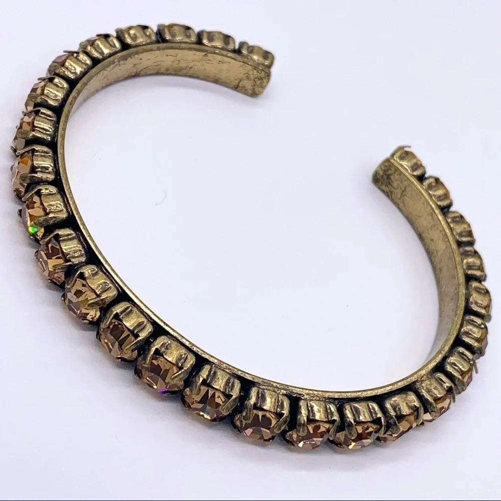 J. Crew Peach Crystal Cuff Bracelet - Picture 3 of 4